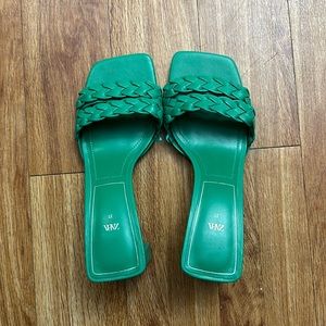 Zara heeled woven sandals